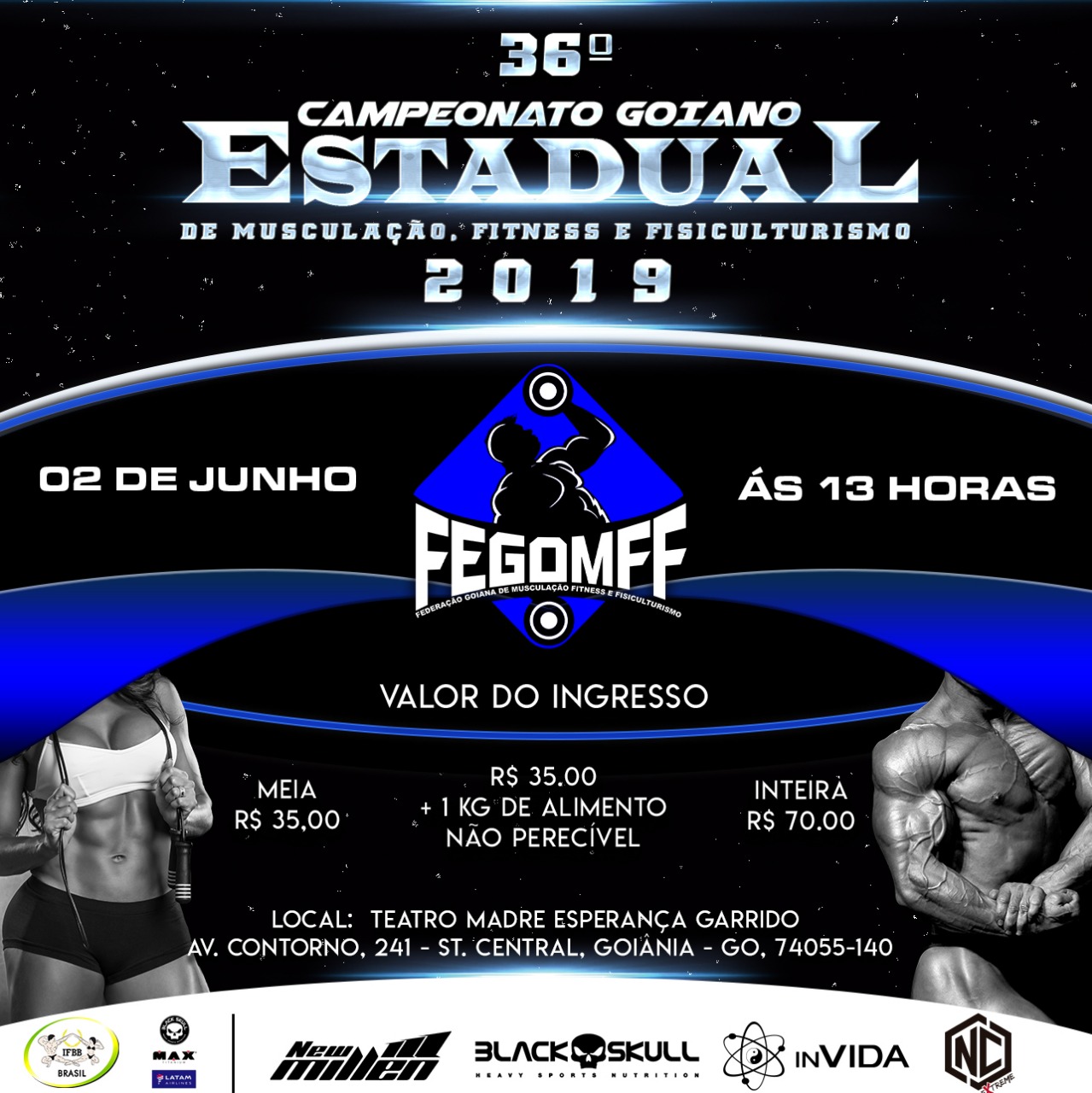 36ª Campeonato Goiano 2019 – IFBB/GO 